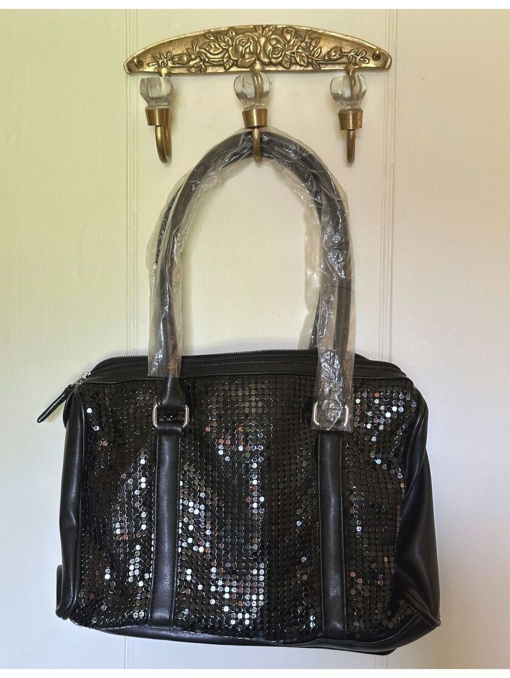 NEW W/ WRAPPING! LUSOMÈ / LANCÔME METALLIC CHAINMAIL MESH SATCHEL